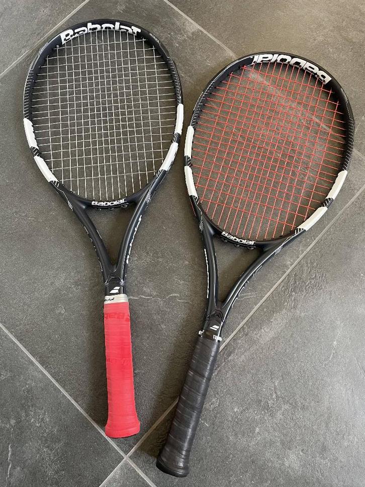 Tennisrackets 2X Babolat Drive Black Limited edition, Sport en Fitness, Tennis, Zo goed als nieuw, Racket, Babolat, L3, Ophalen