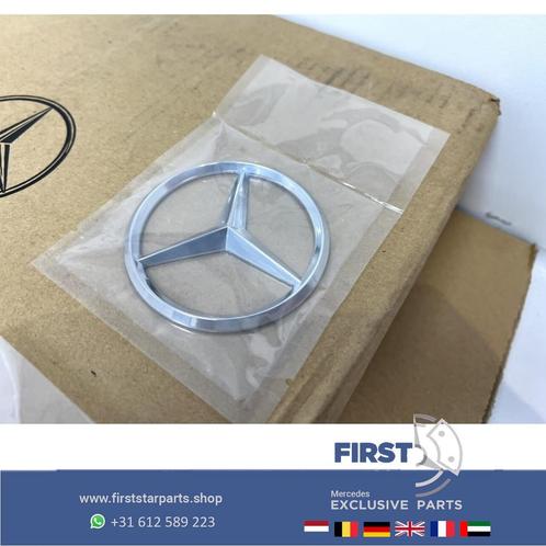 Mercedes AMG STER LOGO ZWART ROOD CHROOM W176 W177 W205 W117, Auto-onderdelen, Carrosserie, Mercedes-Benz, Gebruikt, Ophalen of Verzenden