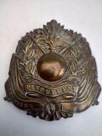 Franse brandweerhelm plaat # 6, Collections, Objets militaires | Général, Envoi