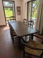 Tafel met stoelen EBENO (Franse eik), Ophalen, Gebruikt, Klassiek, Eikenhout