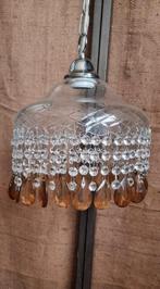 Vintage glazen hanglamp  Douroluz, Ophalen of Verzenden, Zo goed als nieuw