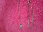 Nieuwe zilveren ketting Gratis enkelketting, Handtassen en Accessoires, Met hanger, Nieuw, Ophalen of Verzenden, Zilver