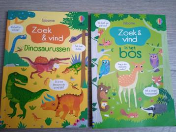 Boek zoek en vind in het bos zoek en vind dinosaurussen, Enlèvement ou Envoi, Neuf