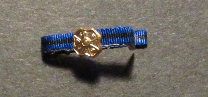 Uniform bar gouden medaille orde van Leopold II, Verzamelen, Militaria | Algemeen, Landmacht, Lintje, Medaille of Wings, Ophalen