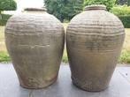 2x terracotta kruik amfoor tuinvaas H 48cm perfekte staat !!, Ophalen of Verzenden