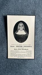 Geel: bidprentje Zuster Suzanna ( Maria Anna Kerckhofs), Enlèvement ou Envoi, Image pieuse