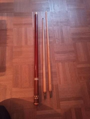 Poolstok (cue) met 2 top stukken  beschikbaar voor biedingen