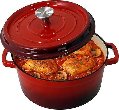 Geëmailleerde gietijzeren braadpan | 5 liter | Nieuw, Huis en Inrichting, Keuken | Potten en Pannen, Nieuw, Koekenpan of Braadpan