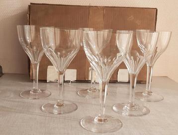 Val Saint Lambert - 6 verres à eau, verres à eau en cristal, Enlèvement ou Envoi, Comme neuf, Verre à eau