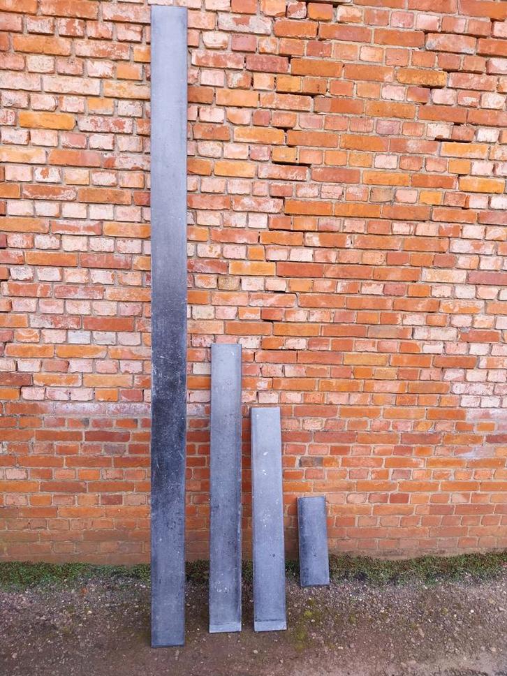 Blauwe steen plinten, Bricolage & Construction, Plinthes & Finitions, Utilisé, Plinthes, Pierre de taille, Enlèvement