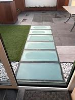 Glazen tegels 100/50 6 stuks, Tuin en Terras, Ophalen, Zo goed als nieuw