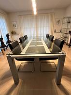 Belle table à manger design avec 6 chaises en très bon état, Enlèvement, Comme neuf