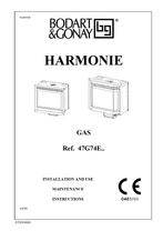 Set van 2 Bodart en Gonay aardgasinzetstukken Model 4 Harmon, Gaskachel, Gebruikt, Inbouw, Ophalen