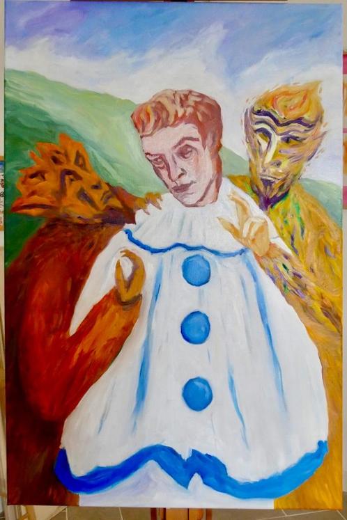 olieverfschilderij, Antiek en Kunst, Kunst | Schilderijen | Modern, Ophalen