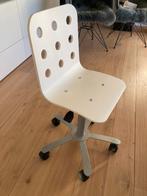 Chaise de bureau enfant blanche à roulettes, Ophalen, Gebruikt, Wit, Bureaustoel