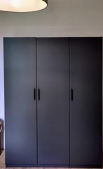 Zo goed als nieuwe IKEA PAX Kast - Antraciet 150x60x201, Huis en Inrichting, Ophalen, 200 cm of meer, 150 tot 200 cm, Met hangruimte