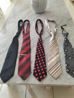 Lot de 5 cravattes et 1 épingle, Ophalen, Zo goed als nieuw, Rood