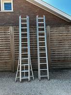 Ladder 3x12 treden en 2x12 treden, Doe-het-zelf en Bouw, Ladders en Trappen, Ophalen, Gebruikt, Ladder, Opvouwbaar of Inschuifbaar