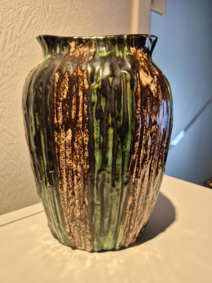 zeldzame Keralux-Boch Frères Belgium-Ernest d'Hossche vaas, Antiek en Kunst, Antiek | Vazen, Ophalen of Verzenden