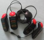 Playstation 2 - 4 Buzz zoemers + 2 Buzz spelletjes, Games en Spelcomputers, Gebruikt, Overige genres, Ophalen of Verzenden, 3 spelers of meer