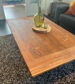 Massief houten salontafel Teak, Huis en Inrichting, Ophalen, 50 tot 100 cm, 100 tot 150 cm, Teakhout