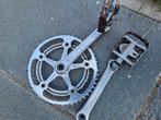 Campagnolo crankset 170 strada, Fietsen en Brommers, Crankstel of Pedalen, Gebruikt, Oldtimer, Campagnolo