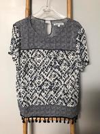 Tramontana wit/blauwe blouse met patroon, maat M, Kleding | Dames, Tramontana, Zo goed als nieuw, Maat 38/40 (M), Blauw