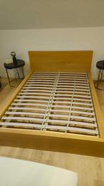 Ikea MALM bed 140x200 cm, lattenbodem, Huis en Inrichting, Ophalen, Gebruikt, Tweepersoons, 140 cm