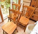 chaises en chêne massif, Maison & Meubles, Enlèvement, Trois