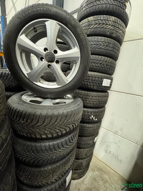 Mercedes Winterbandenset 205-55-16 91H LMV OZ 5 x 112 ET48 7, Auto-onderdelen, Banden en Velgen, Banden en Velgen, Winterbanden