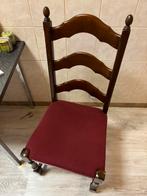 Houten stoelen (6 stuks), Huis en Inrichting, Stoelen, Vijf, Zes of meer stoelen, Gebruikt, Hout, Ophalen