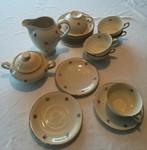 Koffieservies met bloemen onvolledig, Antiek en Kunst, Antiek | Servies compleet, Ophalen