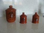 ancien service brun de 3 pièces,  neuf, vintage, Ophalen of Verzenden