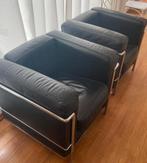 2 Fauteuils le Corbusier Cassina LC2, Grand Confort, 1 place, Huis en Inrichting, Ophalen, Zo goed als nieuw, Leer