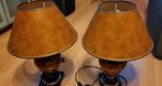 2 X Prachtige Vintage tafellamp, quasi nieuw, Ophalen