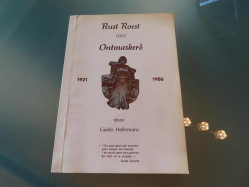 Rust Roest Leest Ontmaskerd – 1921 - 1986 / Guido Hellemans, Boeken, Geschiedenis | Stad en Regio, Gelezen, 20e eeuw of later