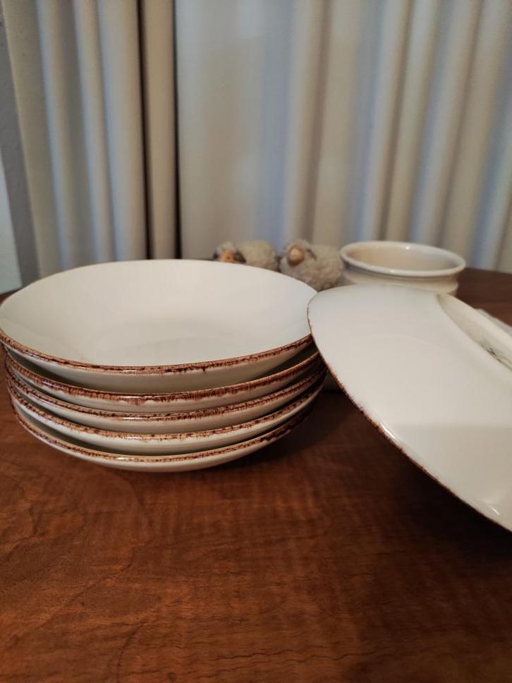 Cosy & Trendy 6 keramische borden, Huis en Inrichting, Keuken | Servies, Zo goed als nieuw, Keramiek, Ophalen