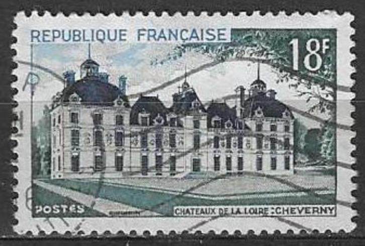 Frankrijk 1954 - Yvert 980 - Toerisme - Cheverny (ST), Postzegels en Munten, Postzegels | Europa | Frankrijk, Gestempeld, Verzenden