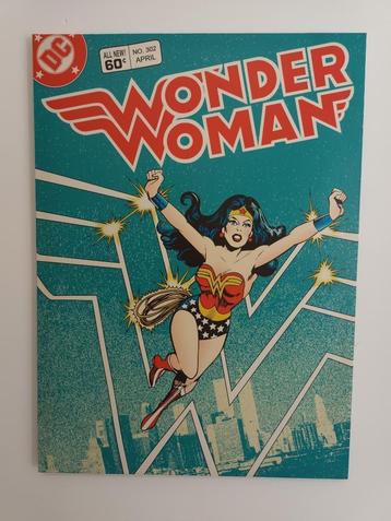 Vintage canvas Wonder Woman