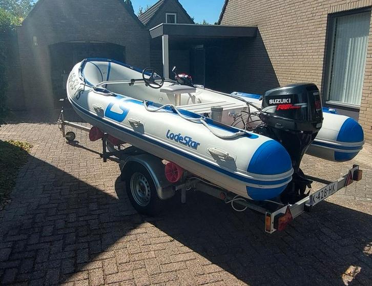 Ribboot Lodestar 4.10m, Watersport en Boten, Rubberboten, Zo goed als nieuw, Overige merken, Overige materialen, Minder dan 70 pk