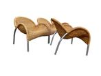 Set van 4 Manta lounge chairs vt Bonacina indoor en outdoor, Ophalen of Verzenden, Zo goed als nieuw