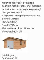 Nieuwe sectionale poort 188x221 cm, Doe-het-zelf en Bouw, Ophalen, Nieuw