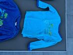 licht blauwe t-shirt met vissen 74-80/9-12m, Kinderen en Baby's, Babykleding | Maat 74, Ophalen of Verzenden, Zo goed als nieuw