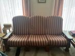Eiken salon met 3zit, 2zit en 2 1 zit met salontafel, Huis en Inrichting, Ophalen, Zo goed als nieuw