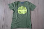 Groene T-shirt cheeseburger Someone maat 140, Ophalen of Verzenden, Zo goed als nieuw, Someone, Shirt of Longsleeve