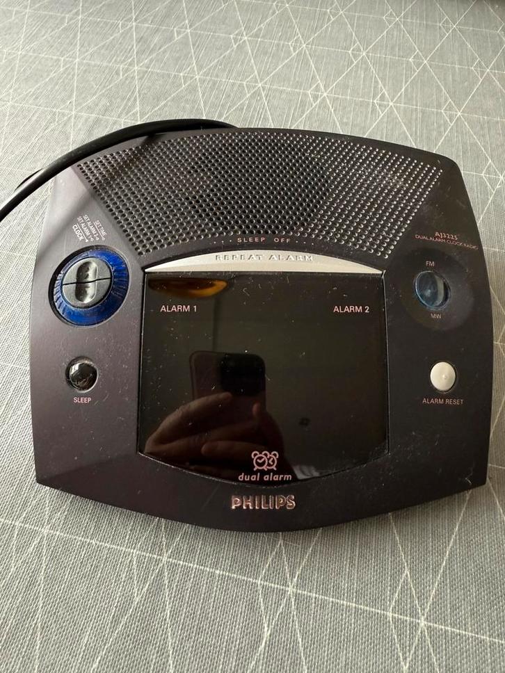 Wekkerradio. Philips. Dual alarm, Elektronische apparatuur, Wekkers, Zo goed als nieuw, Digitaal, Verzenden