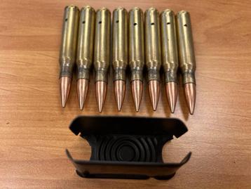 WWII - clip de GARAND garni avec cartouches INERTES actuelle beschikbaar voor biedingen