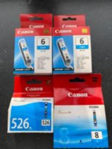 Cartouches Canon beschikbaar voor biedingen