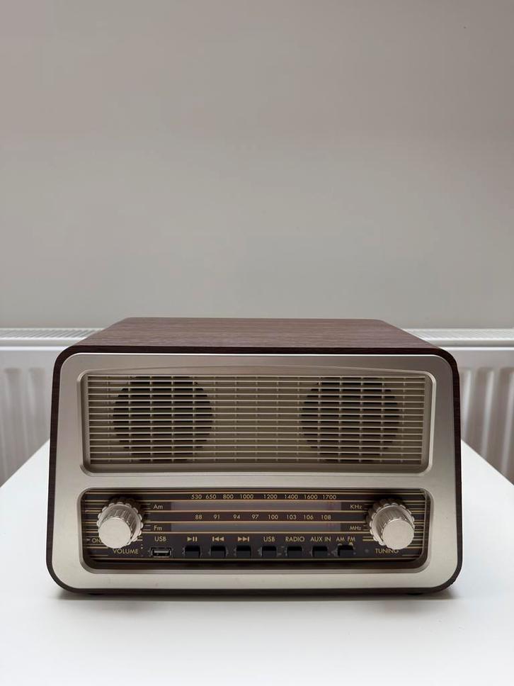 Radio vintage look, Audio, Tv en Foto, Radio's, Niet werkend, Radio, Ophalen