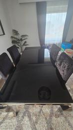 Eettafel met 4 stoelen +salon tafel, Huis en Inrichting, Ophalen